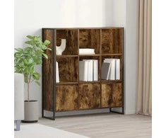 Knygų spinta 2 pcs Dūminis ąžuolas 99,5 x 30 x 108 cm