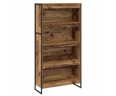 Knygų spinta 2 pcs Senovinis medis 80 x 30 x 155 cm