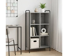 Knygų spinta 57 x 33 x 111 cm Apdirbta mediena Pilka Sonoma