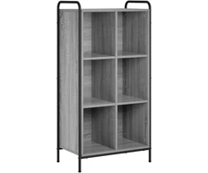 Knygų spinta 57 x 33 x 111 cm Apdirbta mediena Pilka Sonoma