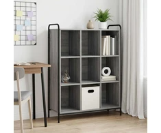 Knygų spinta 57 x 33 x 111 cm Apdirbta mediena Pilka Sonoma
