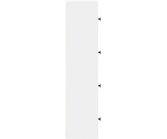 Knygų spinta, baltos spalvos, 40x24x102cm, apdirbta mediena