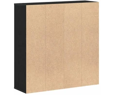 Knygų spintelė, juodo ąžuolo spalvos, 98x29x97,5 cm, inžinerinė mediena