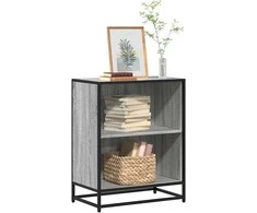 knygų spintelė Pilka Sonoma 60x35x76 cm Engineered Wood