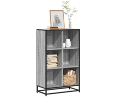 knygų spintelė pilka Sonoma 65,5x33x107,5cm inžinierinė mediena