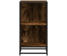 knygų spintelė rūkytas ąžuolas 40x35x76 cm inžinerinė mediena