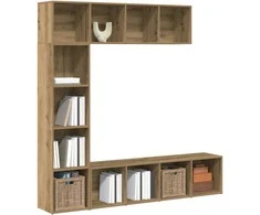 knygų spintelės 3 vnt Artisan Oak Engineered Wood