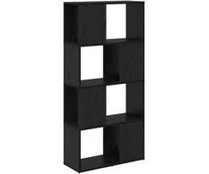 TV staliukas TV spintelių komplektas Juoda 60 x 24 x 125,5 cm