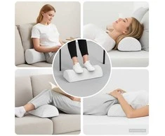 Koja pagalvė Paprastas Balta 52 x 20 x 12 cm Atminties putos