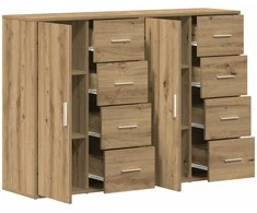 Kabalas su stalčių 2 pcs Amatininkų ąžuolas 60 x 31 x 84 cm