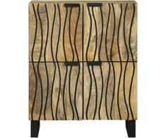 Komodas Ruda 60 x 33 x 75 cm mango medienos masyvas