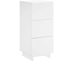 Komoda Balta 33,5 x 34,5 x 75 cm Apdirbta mediena