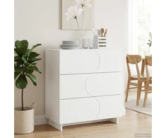 Komoda Balta 70 x 38 x 75 cm Apdirbta mediena