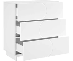 Komoda Balta 70 x 38 x 75 cm Apdirbta mediena