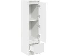 Komoda, baltos spalvos, 29,5x34x119,5 cm apdirbta mediena