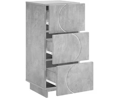 Komoda Betono pilka 33,5 x 34,5 x 75 cm Apdirbta mediena