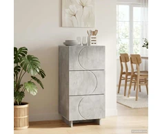 Komoda Betono pilka 33,5 x 34,5 x 75 cm Apdirbta mediena