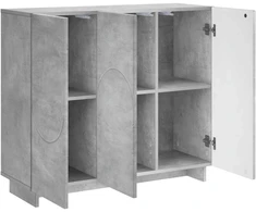 Komoda Betono pilka 85,5 x 31 x 75 cm Apdirbta mediena