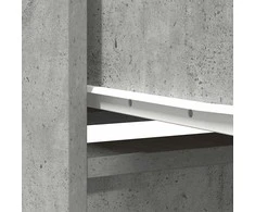 Komoda, betono pilkos spalvos 29,5x34x119,5 cm apdirbta mediena