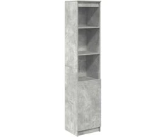 Komoda, betono pilkos spalvos, 37,5x35x180 cm apdirbta mediena