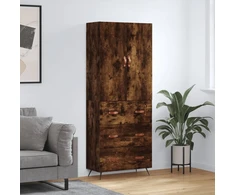 Komoda, dūminio ąžuolo spalvos, 69,5x34x180cm, apdirbta mediena