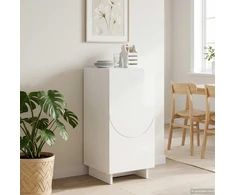 Komoda Itin blizgi balta 33,5 x 34,5 x 75 cm Apdirbta mediena