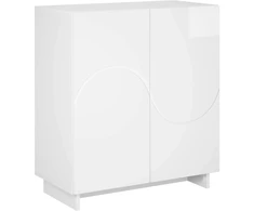 Komoda Itin blizgi balta 67 x 34.5 x 75 cm Apdorota mediena