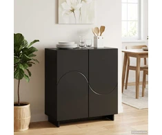 Komoda Juoda 67 x 34.5 x 75 cm Apdorota mediena