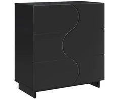 Komoda Juoda 70 x 38 x 75 cm Apdirbta mediena