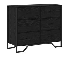 Ištraukalas spinta 2 pcs Juodas ąžuolas 91 x 35,5 x 74,5 cm
