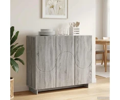 Komoda Pilka Sonoma 85,5 x 31 x 75 cm Apdirbta mediena