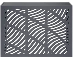 Kondicionierių uždangalas Antracito 110 x 50 x 80 cm Plienas