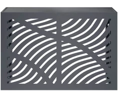 Kondicionierių uždangalas Antracito 90 x 40 x 60 cm Plienas
