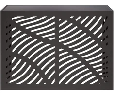 Kondicionierių uždangalas Juoda 100 x 50 x 70 cm Plienas
