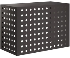 Kondicionierių uždangalas Juoda 100 x 50 x 70 cm Plienas