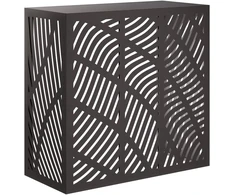 Kondicionierių uždangalas Juoda 110 x 50 x 105 cm Plienas