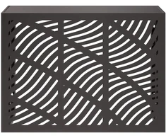 Kondicionierių uždangalas Juoda 110 x 50 x 80 cm Plienas