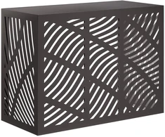 Kondicionierių uždangalas Juoda 110 x 50 x 80 cm Plienas