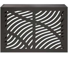 Kondicionierių uždangalas Juoda 90 x 40 x 60 cm Plienas