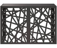 Kondicionierių uždangalas Juoda 90 x 40 x 60 cm Plienas