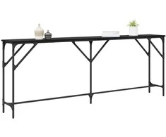 Konsolinis stalas juoda ąžuolo 200 x 29 x 75 cm