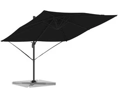 Roma Parasol Juoda 286 x 284 x 265 cm Aliuminis ir poliesteris