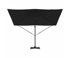 Roma Parasol Juoda 286 x 284 x 265 cm Aliuminis ir poliesteris
