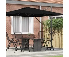 Roma Parasol Juoda 286 x 284 x 265 cm Aliuminis ir poliesteris