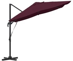 Skėtis nuo saulės Bordo raudona 351 x 250 x 260 cm