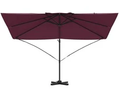 Skėtis nuo saulės Bordo raudona 351 x 250 x 260 cm
