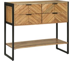 Konsolinis stalas Ruda 90 x 35 x 80 cm Kietos akacijos mediena