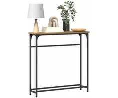 Konsolinis stalas Amatininkų ąžuolas 75 x 19,5 x 75 cm
