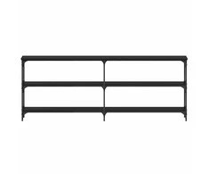 Konsolinis stalas juoda ąžuolo 200 x 29 x 75 cm