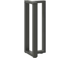 Konsolinio stalo kojos, T formos, 2 vnt., antracito spalvos, 25x28x(72-73) cm, plienas